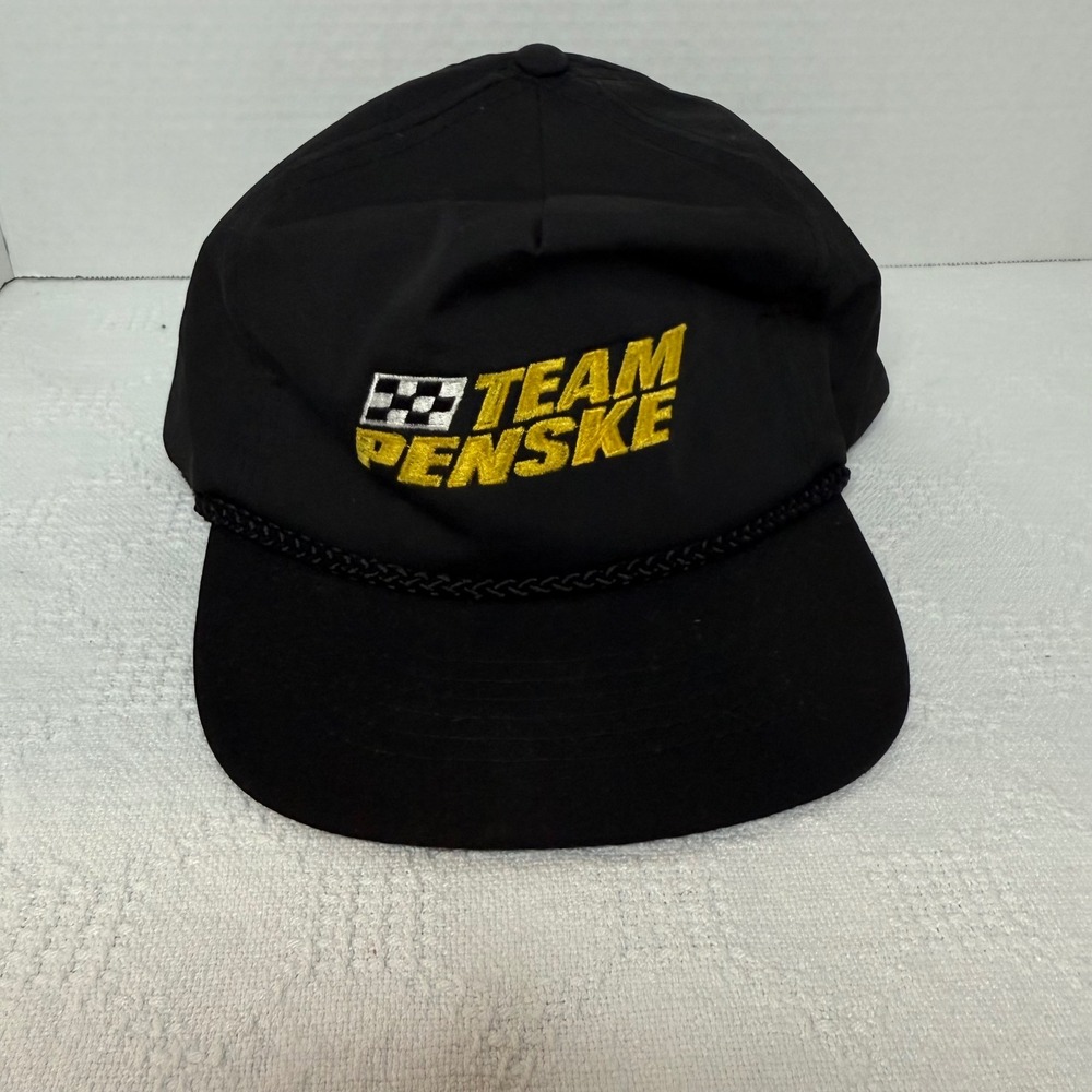 Vintage Team Penske Racing Hat – Black‎ Rope Strapback KC (Philippines)